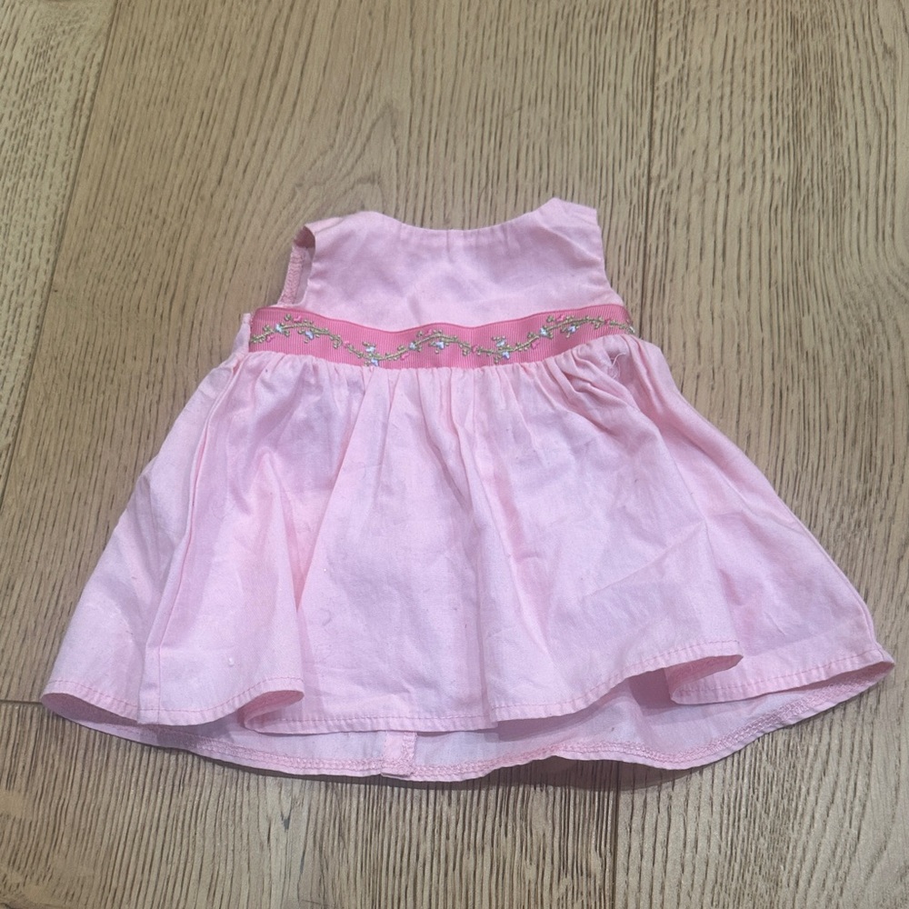 Bitty baby American girl Pink Sleeveless Dress for baby doll